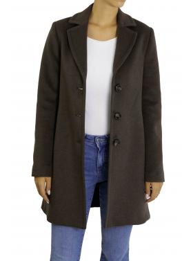 Cappotto lineare con chiusura a bottoni Please